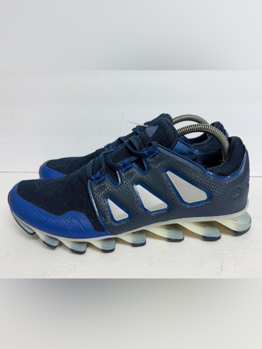 Adidas Springblade Drive C77553 Blue Silver Running Sneakers Men's Size 9.5 NWOB